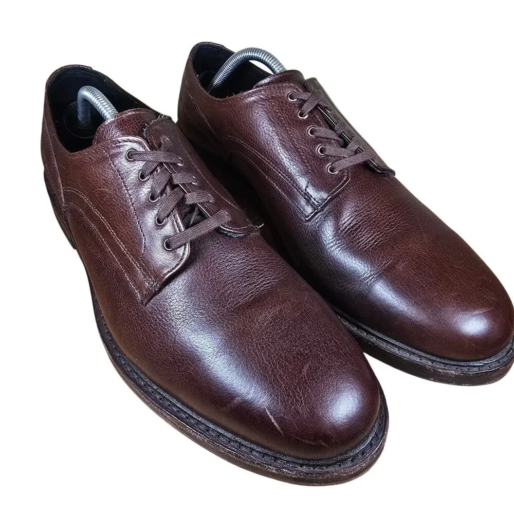 Allen Edmonds Mens Cyrus Derby Leather Oxford Loafer Dress Brown 2759 Size 11 D